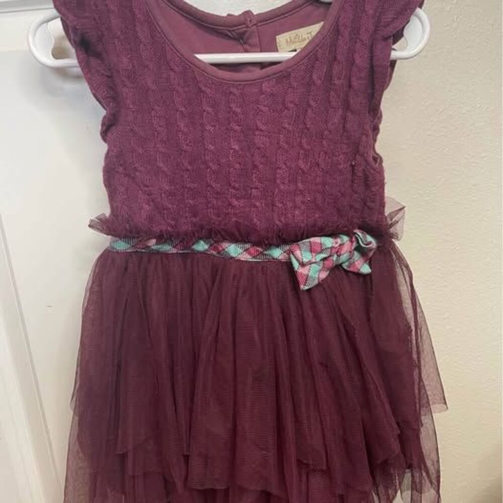 Matilda Jane 18-24 Month Burgundy Ruffle Dress - Picture 6 of 6